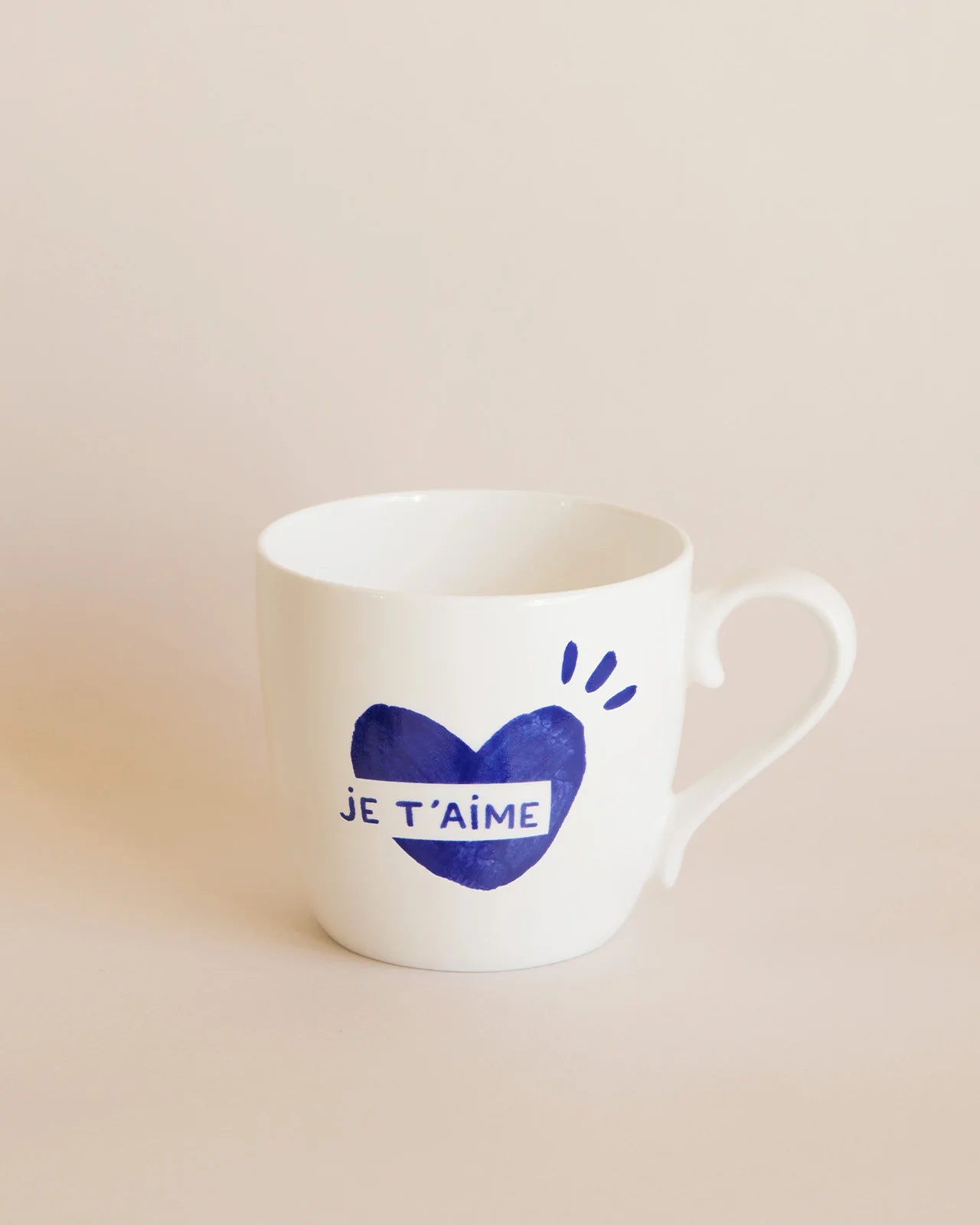 Mug Cœur “Je t’aime” – Bleu