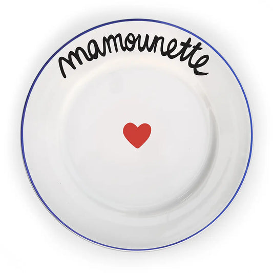 Assiette LA FAMILLE S'ÉCLATE - Mamounette