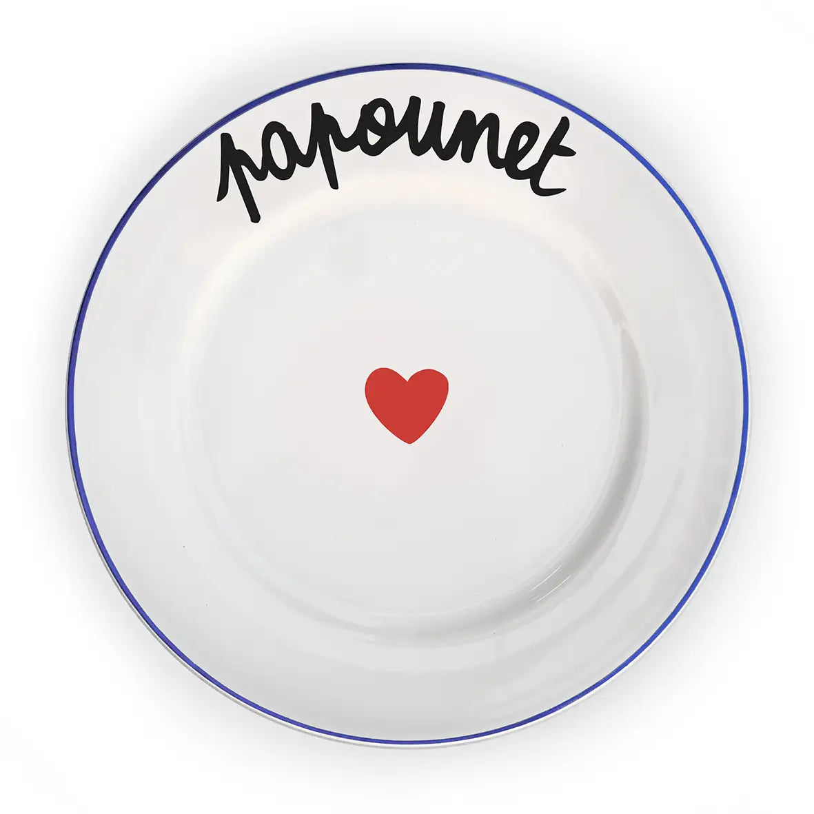 Assiette “LA FAMILLE S’ÉCLATE – Papounet”