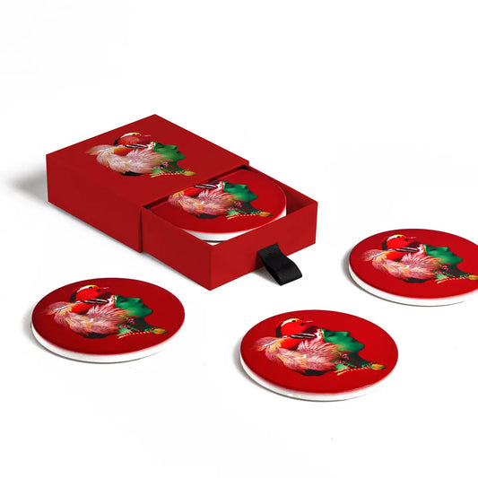 Ensemble de 4 sous-verres en céramique Canarbella