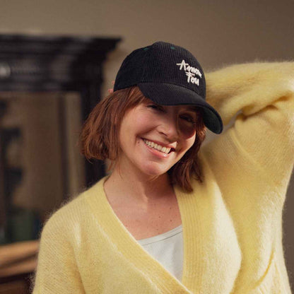 Casquette Velours Noire « Amour Fou » – Chamaye