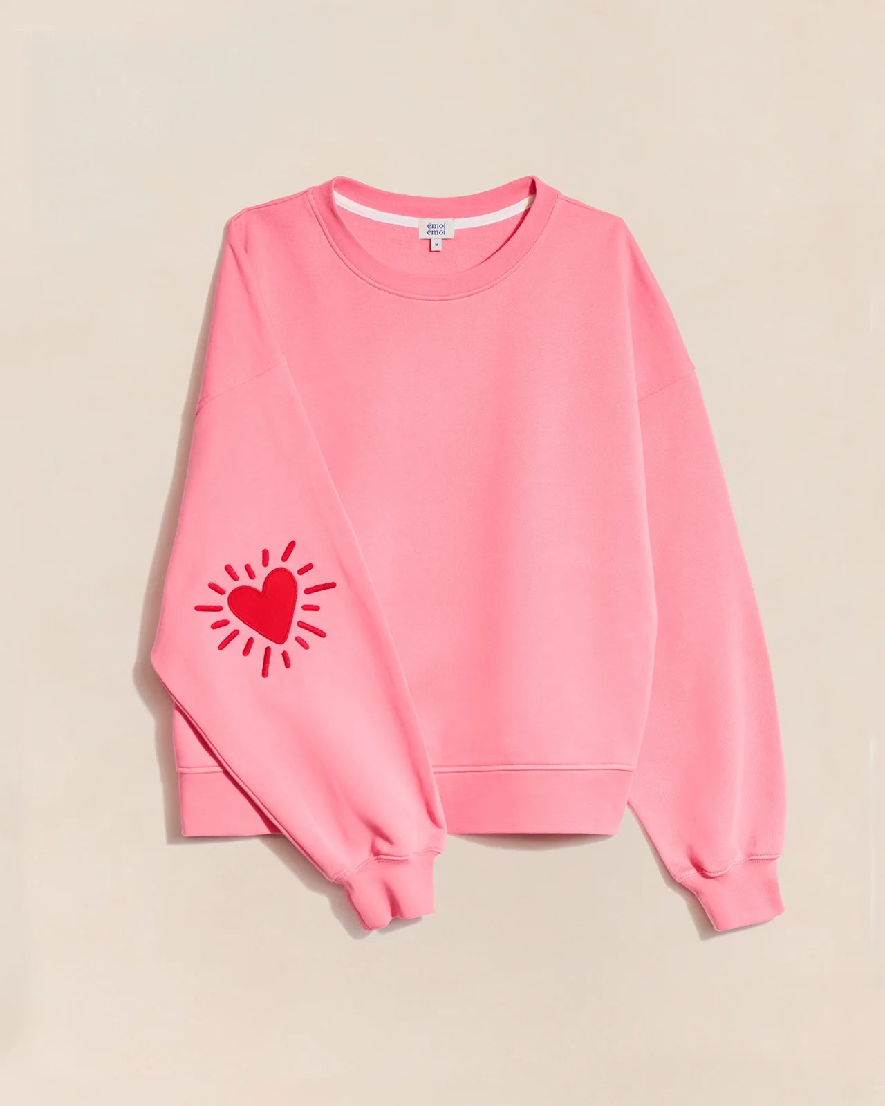 Sweat Cœur Solaire Femme – Rose