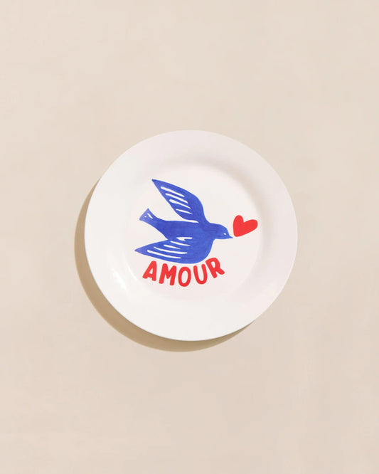 L’Assiette Amour en porcelaine – 19 cm | émoi émoi