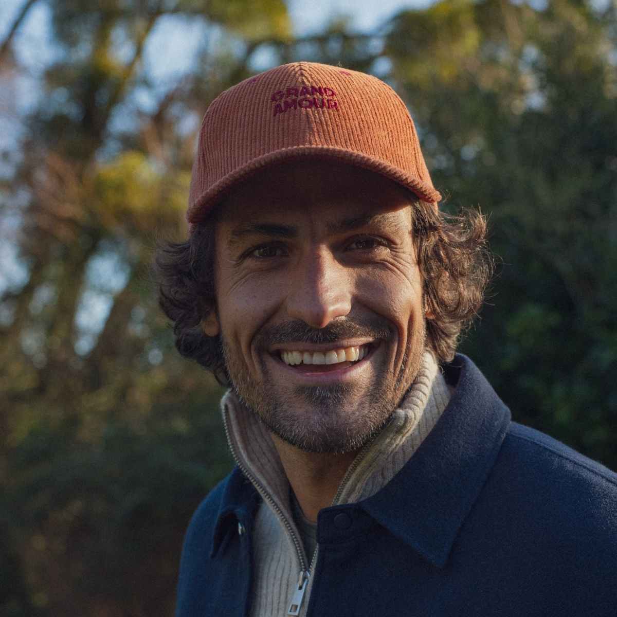 Casquette Velours Caramel « Grand Amour » – Chamaye