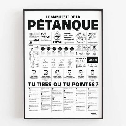 Affiche Le manifeste de la pétanque