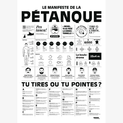 Affiche Le manifeste de la pétanque