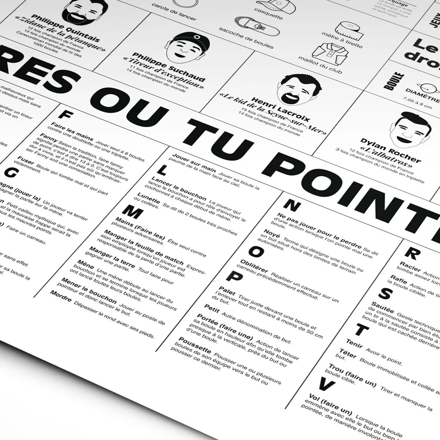 Affiche Le manifeste de la pétanque
