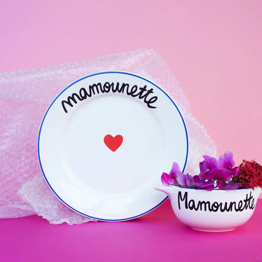 Assiette LA FAMILLE S'ÉCLATE - Mamounette