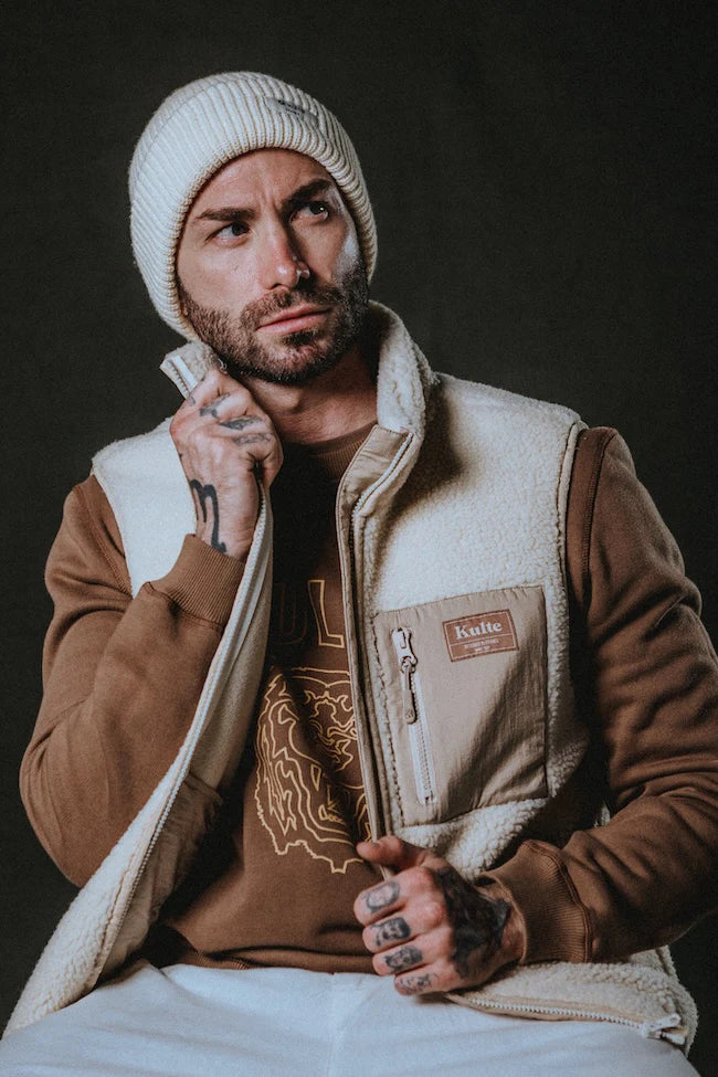 Veste No Arm Sherpa Off White – Kulte
