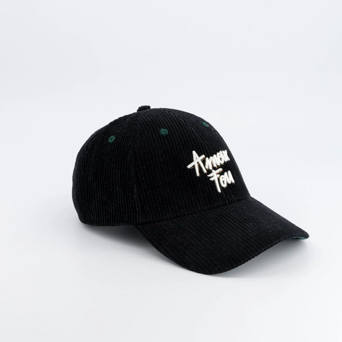 Casquette Velours Noire « Amour Fou » – Chamaye