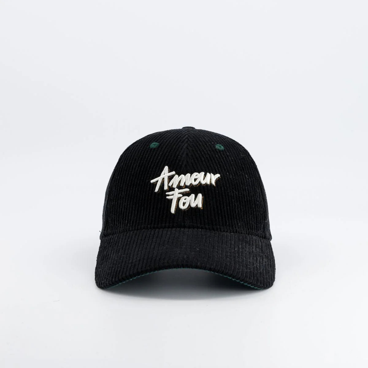 Casquette Velours Noire « Amour Fou » – Chamaye