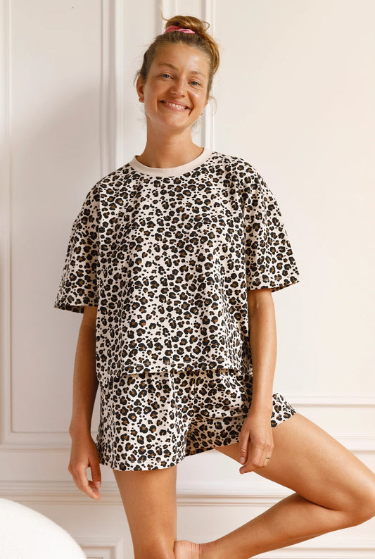 Pyjama Coton Bio - Léopard
