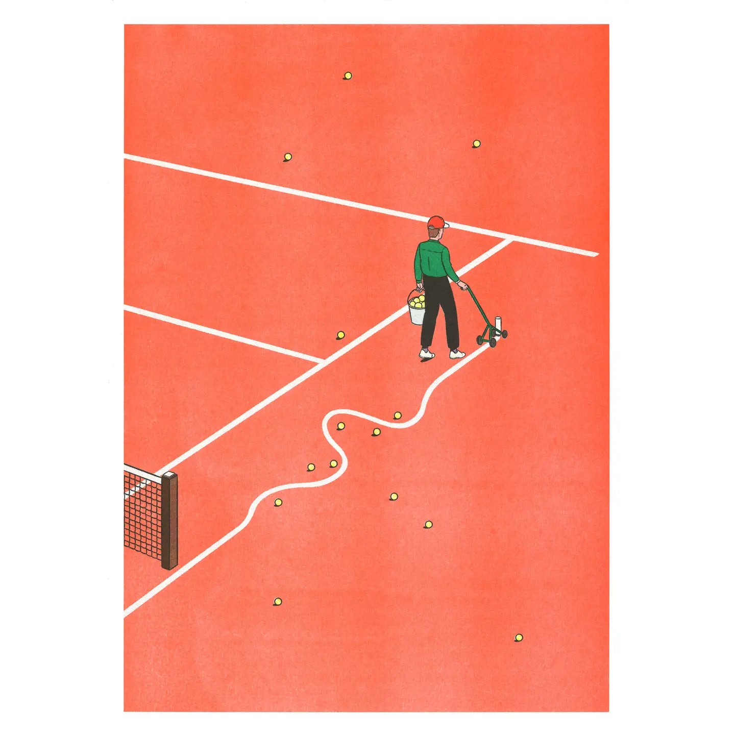 Affiche Simon Bailly - Roland-Garros