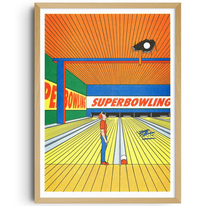 Affiche Simon Bailly - Super bowling