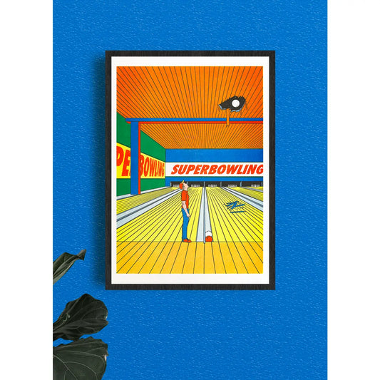 Affiche Simon Bailly - Super bowling