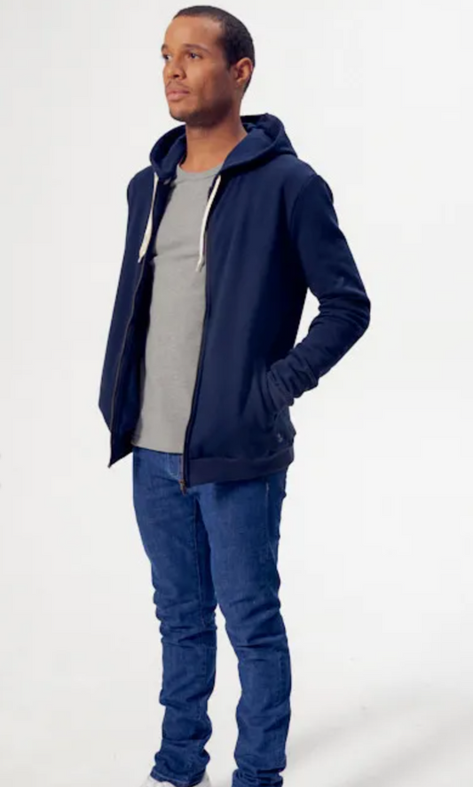 Sweat Célestin bleu en coton bio