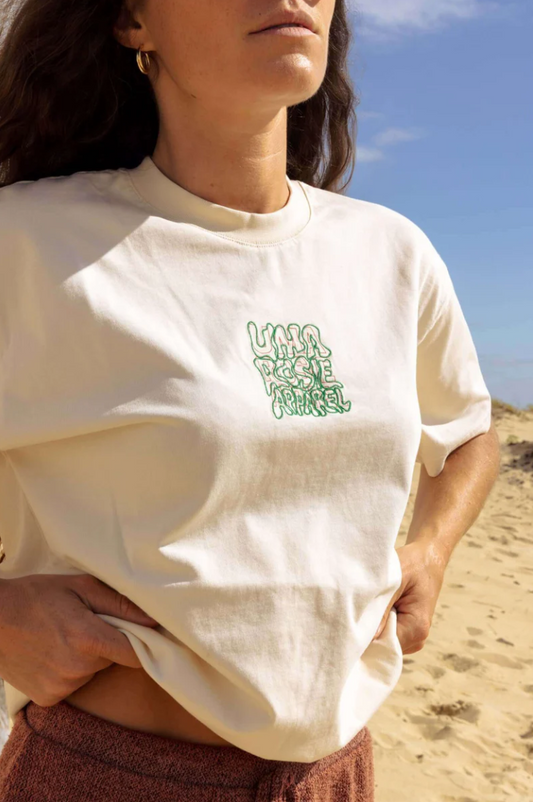 T-shirt Brodé Écru