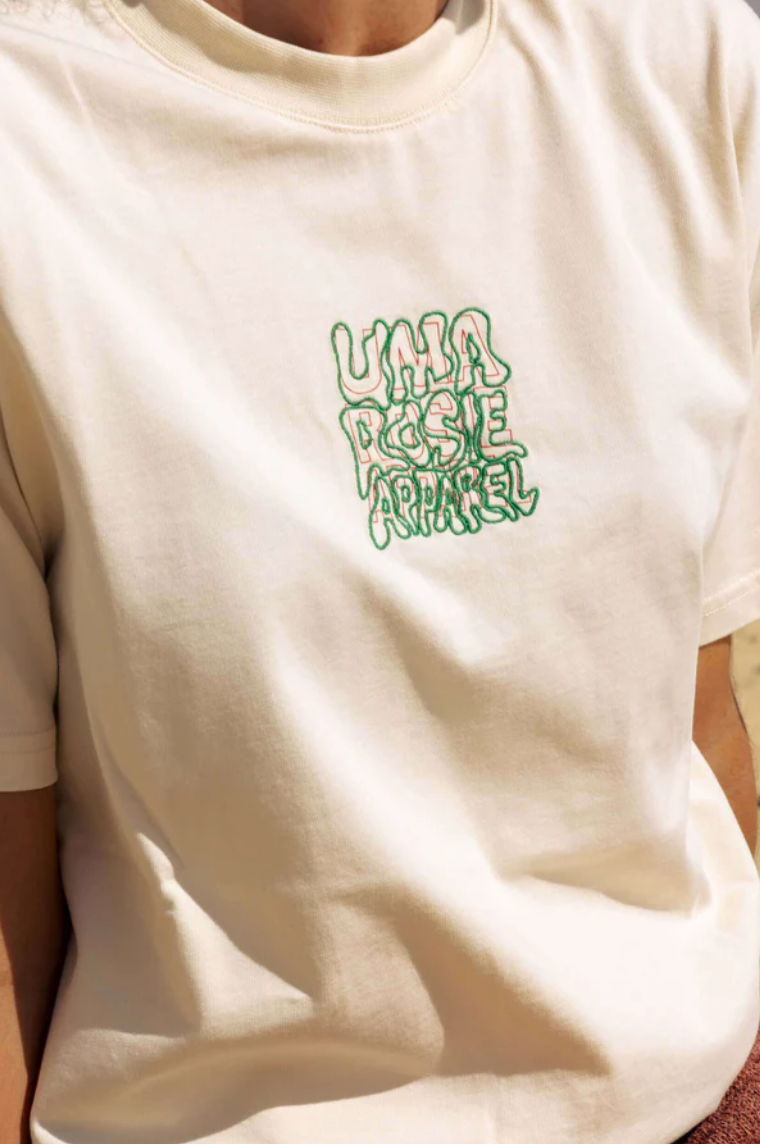 T-shirt Brodé Écru