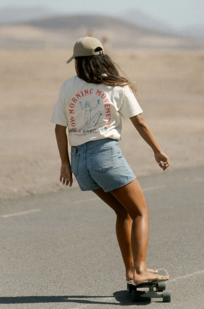 T-shirt Écru - Imprimé Surf