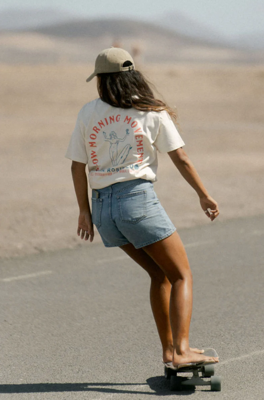 T-shirt Écru - Imprimé Surf