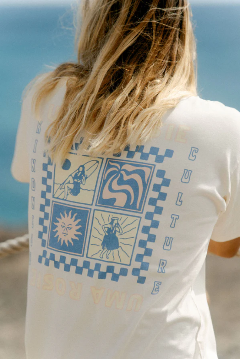 T-shirt Vintage Écru