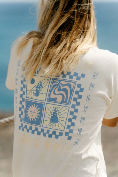 T-shirt Vintage Écru