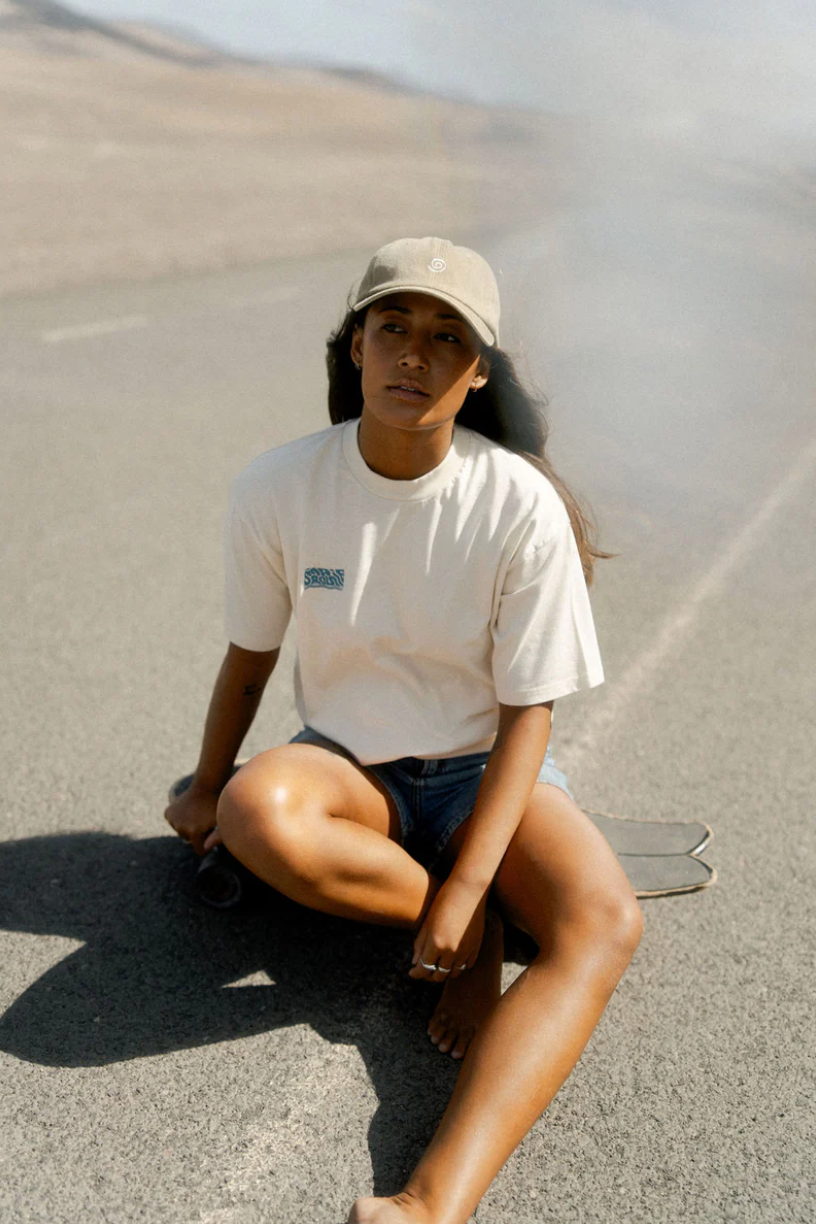 T-shirt Écru - Imprimé Surf