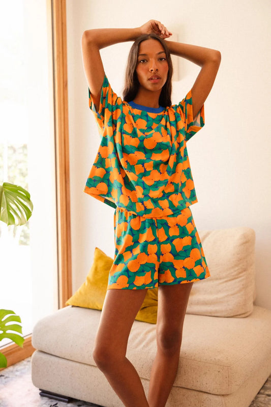 Pyjama Coton BIO Tangerine